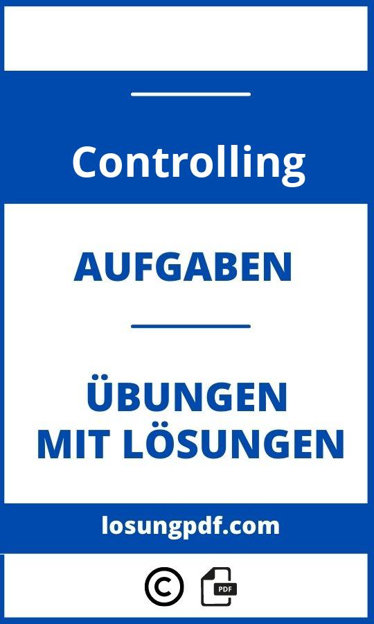 Controlling Aufgaben Und Lösungen